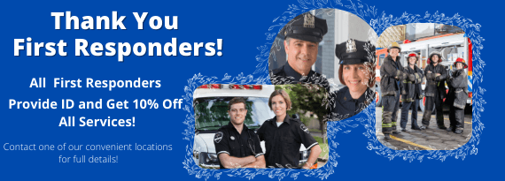 All First Responders Receive 10% Off Service!